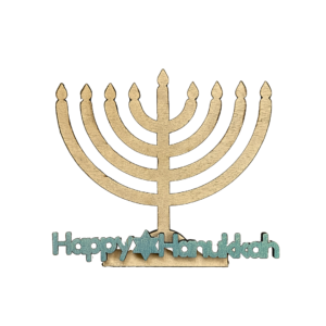 Hanukkah Menorah Rainbow