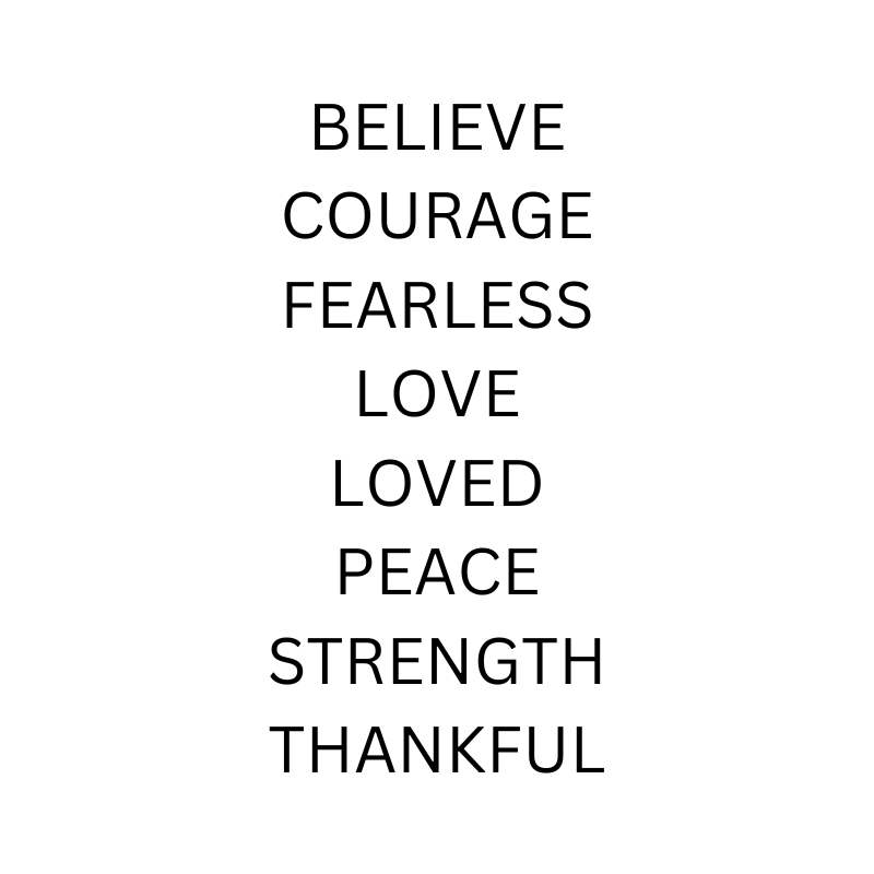 Positive Sentiment Tile Word Rainbow Options