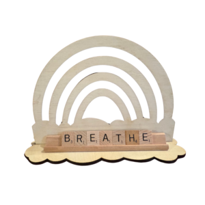 Tile Word Rainbow with the word Breathe