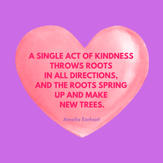 Single act of kindness quote by Amelia Earhart