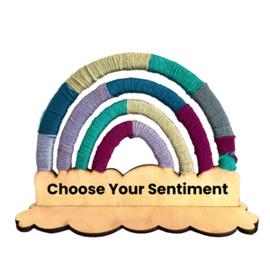 Conscious Gift Giving Wood & Yarn Rainbow Craft Kit