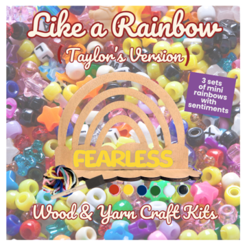 Taylor Swift Wood & Yarn Rainbow Craft Kits