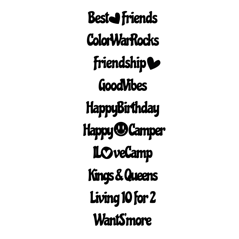 Camp Rainbow Options